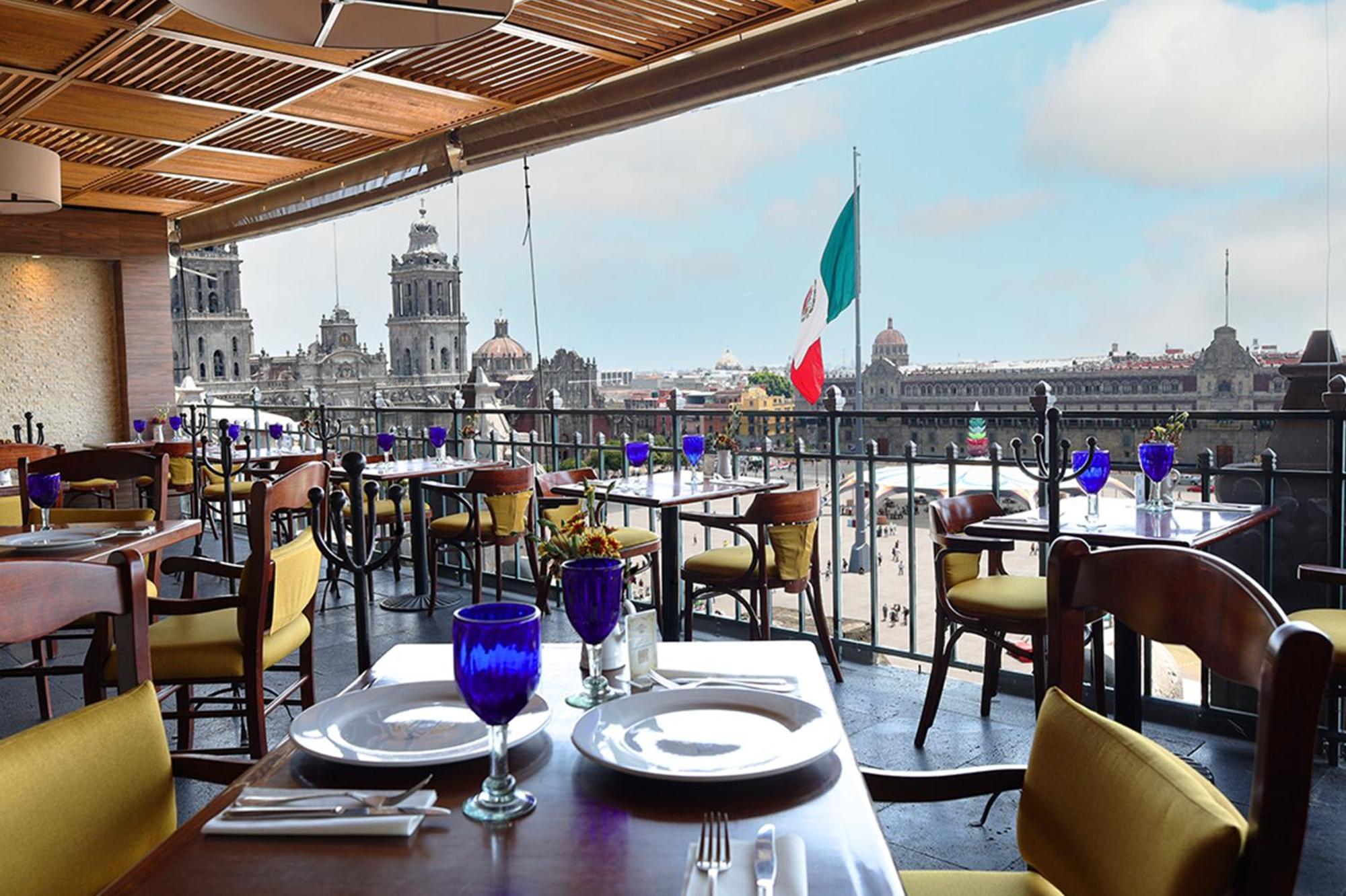Gran Hotel Ciudad De Mexico Zocalo View Εξωτερικό φωτογραφία Restaurant Azul Osteria del Palace Hotel